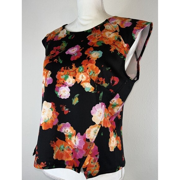 Robert Rodriguez Helen Peplum Floral Print Top Size 12 - Picture 6 of 11